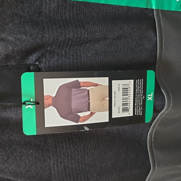 Pebble BEACH DRY-luxe PERFORMANCE Men's Black and Gray Polo Shirt XL NWT - Picture 3 of 5